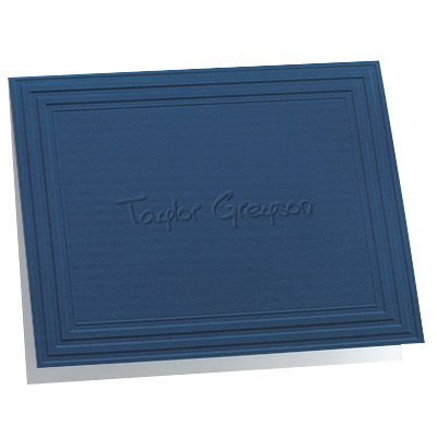 Embossed California Classic Frame Navy Note Cards
